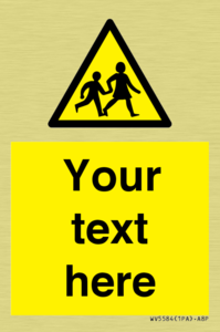 Custom Warning children Sign